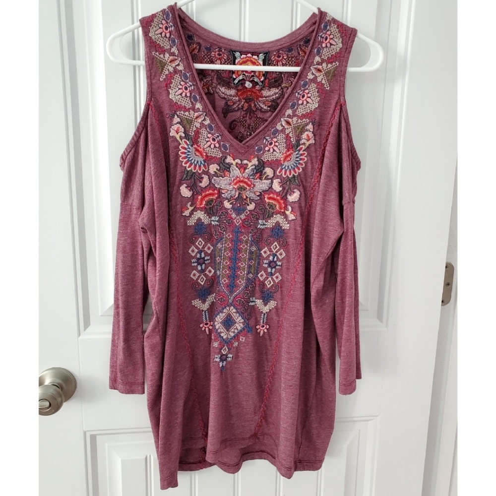 Johnny Was Nindi Cold Shoulder Tunic, Small